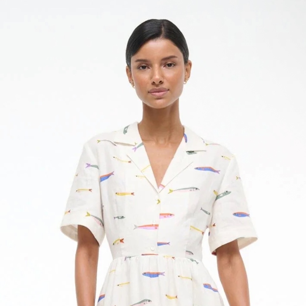 MERYL LINEN DRESS | POP SARDINES IVORY - POP SARDINES IVORY / 14